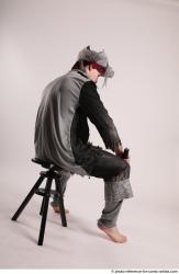 JACK PIRATE SITTING POSE WITH GUN AND DAGGER